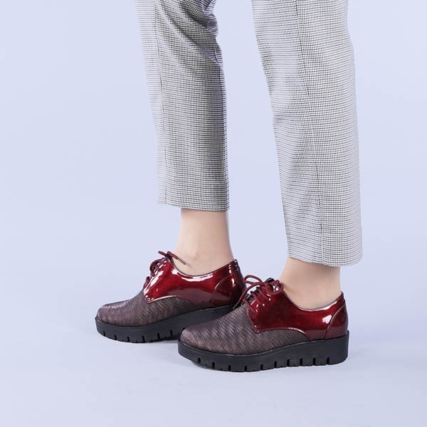 Γυναικεία casual παπούτσια Bogdana κόκκινα, 5 - Kalapod.gr